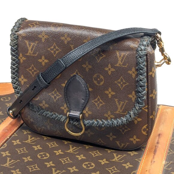 LOUIS VUITTON Saint Cloud GM  Monogram Canvas Custom Braided Vintage Shoulder - Picture 1 of 15